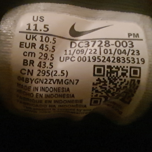 Nike Revolution 6 Next Nature Black White size 11.5 - Picture 8 of 10